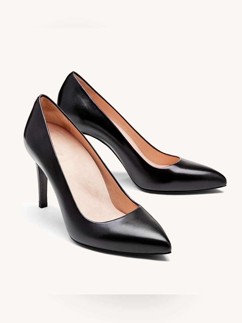 Inez Alta Heels in Black Nappa size 6.5